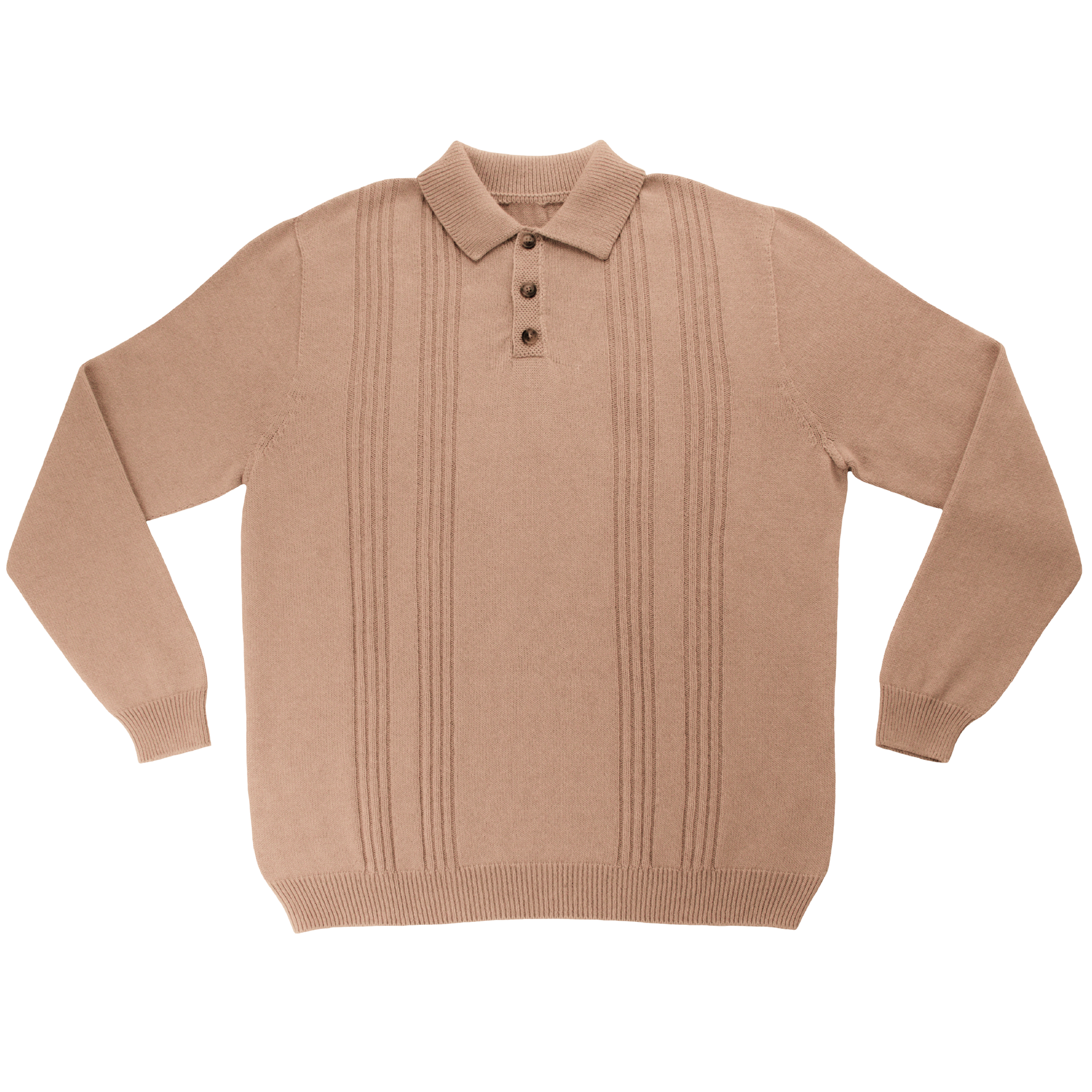 Luxury Knit Long-Sleeve Polo Made in USA | The Travis
